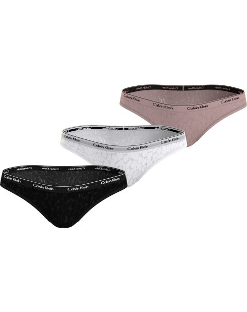 Set di 3 mutandine multicolori