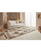 Tapis aspect jute TULUM 9062 beige/noir
