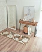 Tapis aspect jute TULUM 9062 beige/noir