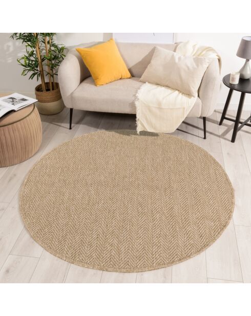 Fodera per cuscino Nature 8753 beige effetto juta