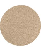 Nature 8753 beige kussenhoes in jutelook