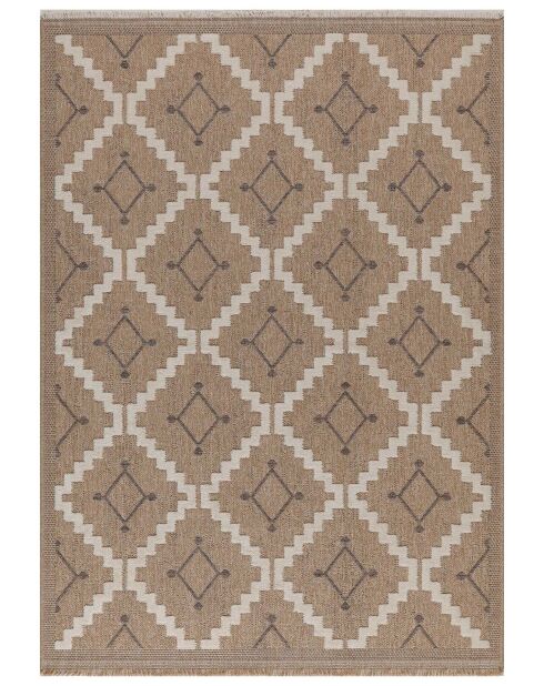 Tapis aspect jute TULUM 9041 marron