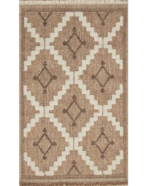Tapis aspect jute TULUM 9041 marron
