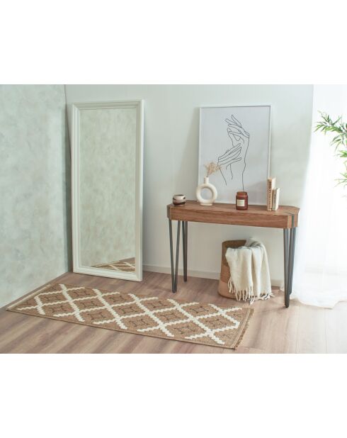 Tapis aspect jute TULUM 9041 marron