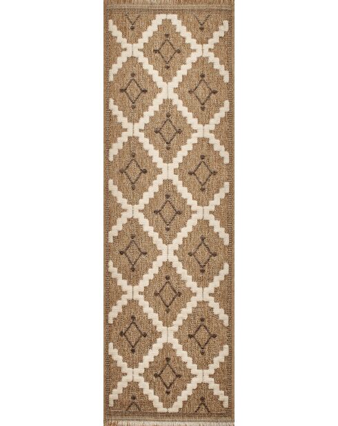 Tapis aspect jute TULUM 9041 marron