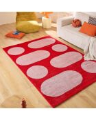 Tapis GROOVY 381 rouge/rose