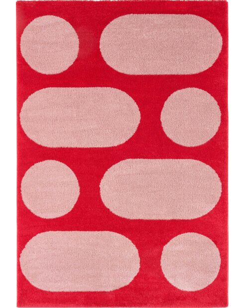 Tapis GROOVY 381 rouge/rose