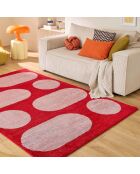 Tapis GROOVY 381 rouge/rose