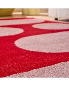 Tapis GROOVY 381 rouge/rose