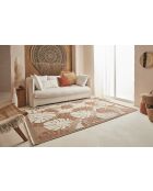 Tapis aspect jute TULUM 9062 terra