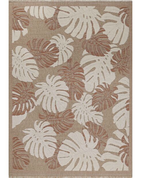 Tapis aspect jute TULUM 9062 terra