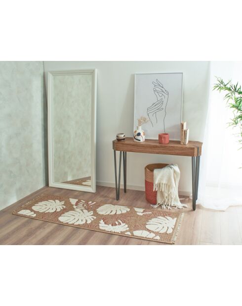 Tapis aspect jute TULUM 9062 terra