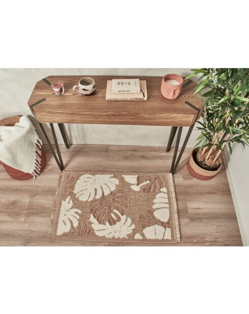 Tapis aspect jute TULUM 9062 terra