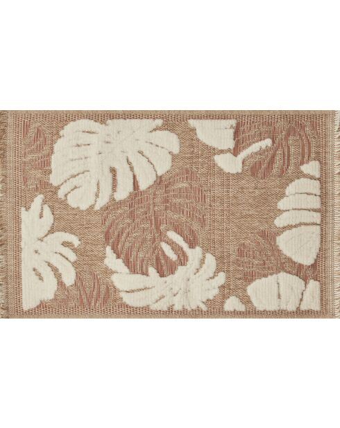 Tapis aspect jute TULUM 9062 terra