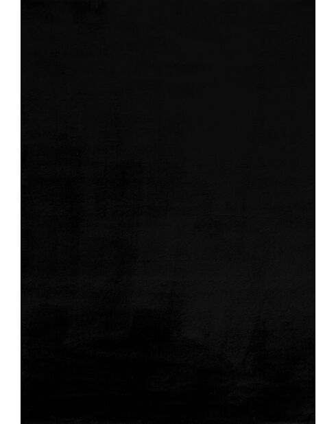 Tapis shaggy doux Cosy 902 uni noir