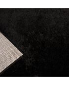 Tapis shaggy doux Cosy 902 uni noir