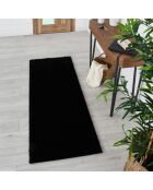 Tapis shaggy doux Cosy 902 uni noir