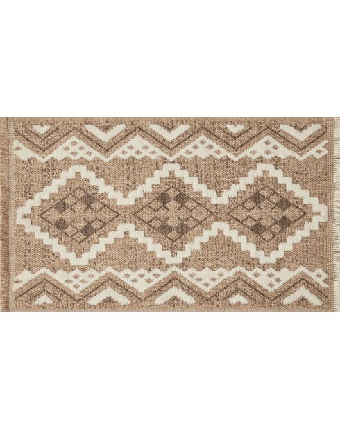 Tapis aspect jute TULUM 9054 marron
