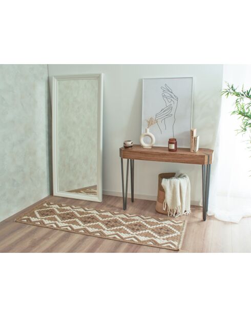 Tapis aspect jute TULUM 9054 marron