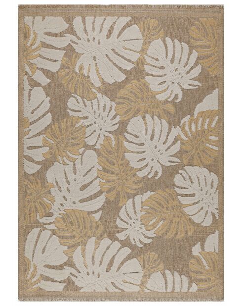 Alfombra con aspecto de yute TULUM 9062 beige/amarillo