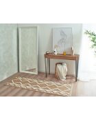 Tapis aspect jute TULUM 9054 beige/jaune