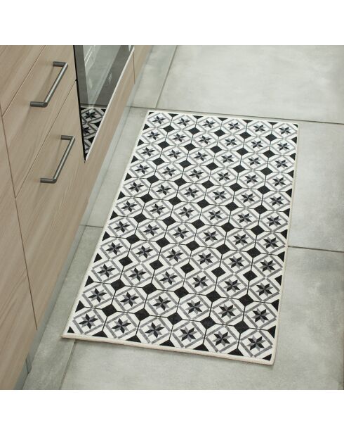 AZULEJO 754 zwart/wit tapijt