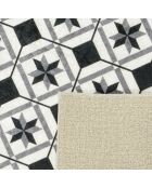 AZULEJO 754 zwart/wit tapijt
