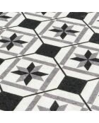 AZULEJO 754 zwart/wit tapijt