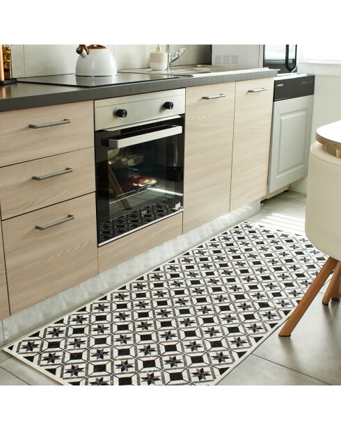 AZULEJO 754 zwart/wit tapijt
