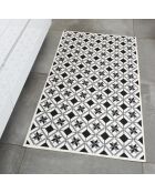 AZULEJO 754 zwart/wit tapijt