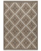 Tappeto effetto juta TULUM 9041 beige/nero