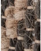 Tappeto effetto juta TULUM 9041 beige/nero