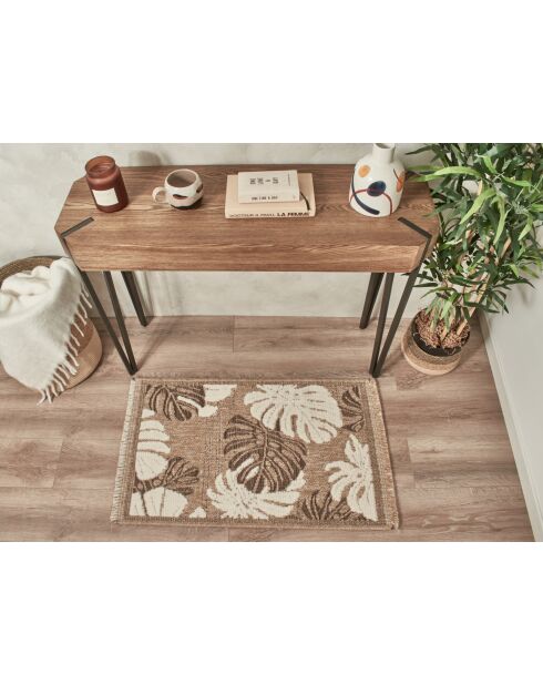 Tapis aspect jute TULUM 9062 marron