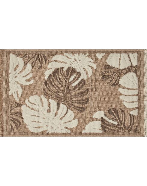 Tapis aspect jute TULUM 9062 marron