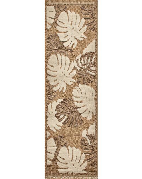 Tapis aspect jute TULUM 9062 marron