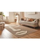 Tapis Palma 9493 marron/blanc
