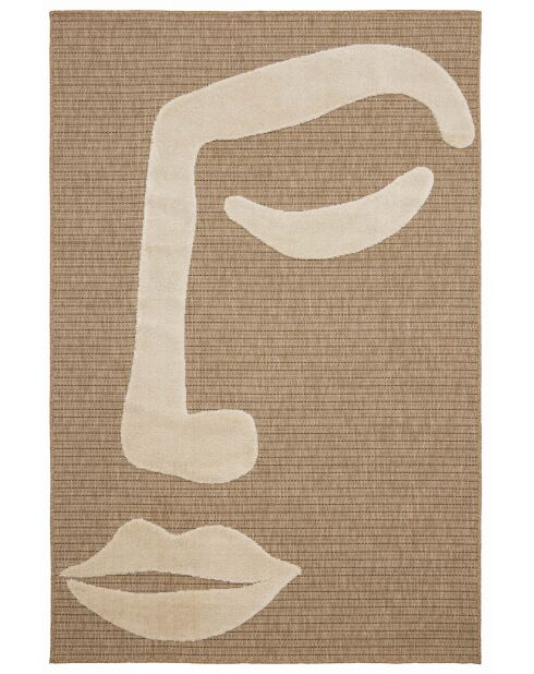 Tapis Palma 9493 marron/blanc