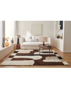 Tapis shaggy Palerme 1063 marron