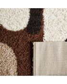 Tapis shaggy Palerme 1063 marron