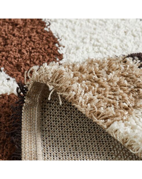 Tapis shaggy Palerme 1063 marron