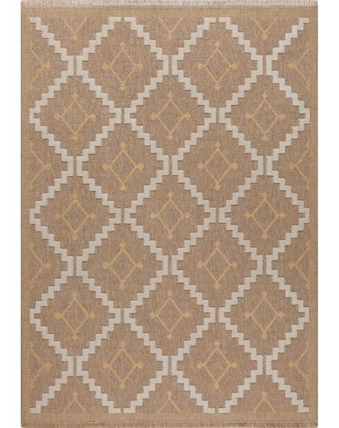 Alfombra con aspecto de yute TULUM 9041 beige/amarillo