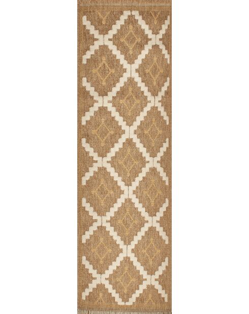 Alfombra con aspecto de yute TULUM 9041 beige/amarillo