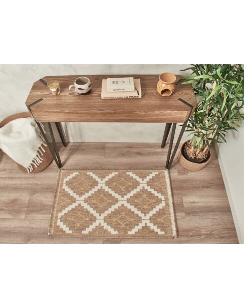 Alfombra con aspecto de yute TULUM 9041 beige/amarillo