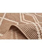 Tapis aspect jute TULUM 9048 marron