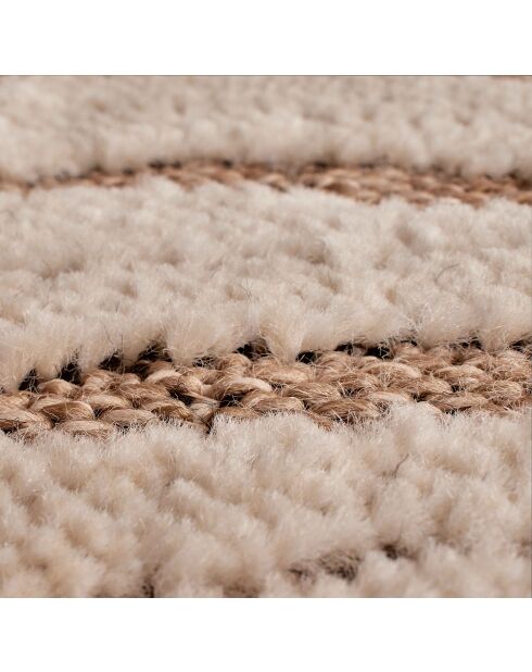 Tapis aspect jute TULUM 9048 marron