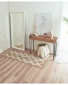 Tapis aspect jute TULUM 9048 marron