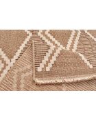 Tapis aspect jute TULUM 9048 marron