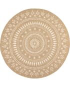 Fodera per cuscino Nature 8874, bianco/beige, effetto juta
