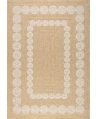 Fodera per cuscino Nature 8868, bianco/beige, effetto juta