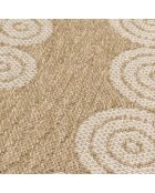 Fodera per cuscino Nature 8868, bianco/beige, effetto juta